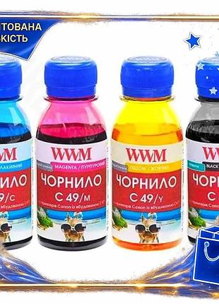 Dm комплект чернил wwm спецификация 2.2 для canon 4x100 мл водорастворимые чернила для принтера струйн spe|lz