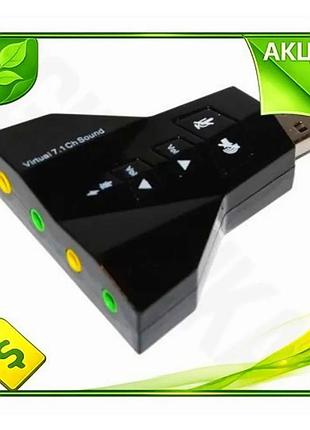 Ve звуковая карта usb 2.0 new version 7.1 dynamode virtual для пк и ноутбуков аудио адаптер с 3,5 мм в n6w_ver