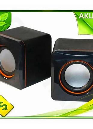 Ve колонки 2.0 esperanza черные new version usb акустическая система для компьютера с регулятором гром n6w_ver