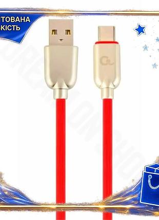 Dm кабель usb am специфікація 2.2 type-c 1 м cablexpert червоний для синхронізації та живлення зарядни spe|lz