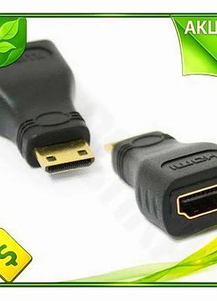 Ve переходник minihdmi (m) - new version hdmi (f) atcom черный адаптер для камеры планшета видеоустрой n6w_ver