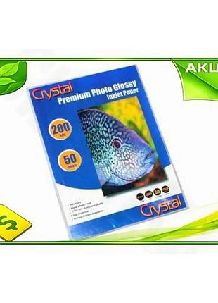 Ve фотопапір crystal глянсовий 13x18 new version 200 г/м2 50 арк для друку фото зображень папір для фо n6w_ver
