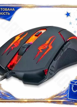 Dm миша real-el gaming специфікація 2.2 usb оптична 2400 dpi дротова чорна для комп'ютера ігрова мишка spe|lz