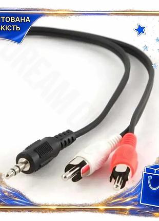 Dm кабель-перехідник 3.5 мм специфікація 2.2 (m) - 2xrca (m) 1.5 м black cablexpert звуковий кабель дл spe|lz