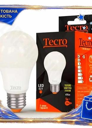 Dm светодиодная лампа e27 спецификация 2.2 5w 3000k tecro матовая теплая для освещения дома и офиса spe|lz