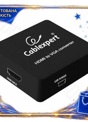 Dm перехідник hdmi vga специфікація 2.2 cablexpert чорний 3,5 мм для звуку адаптер для монітора перехі spe|lz