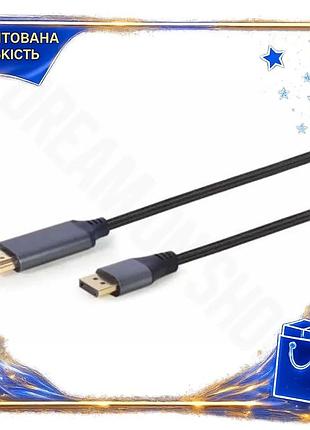 Dm кабель displayport m специфікація 2.2 - hdmi m 1,8 м cablexpert чорний для підключення монітора 4k spe|lz