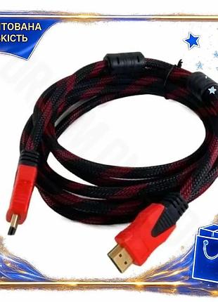 Dm кабель hdmi 3 специфікація 2.2 м extradigital v2.0 для підключення телевізора монітора чорний черво spe|lz