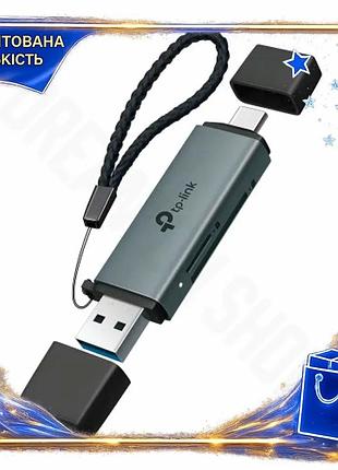 Dm кардридер usb tp-link специфікація 2.2 grey usb type-c 3.0 для sd microsd карт зчитувач карт пам'ят spe|lz