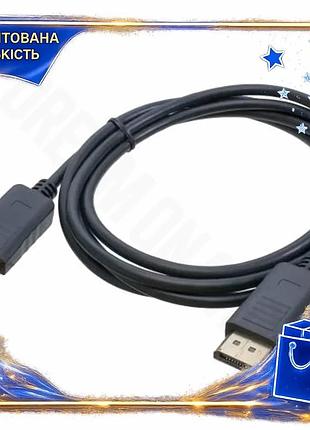 Dm кабель displayport 1.8 специфікація 2.2 м patron чорний для підключення монітора комп'ютера відеока spe|lz