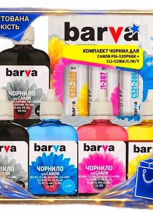 Dm комплект чорнил barva специфікація 2.2 для canon 5 шт 90 мл чорний кольоровий для принтера заправка spe|lz