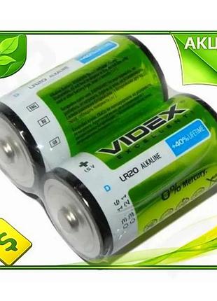 Ve батарейка d 1.5v щелочная new version videx 2 шт для бытовых приборов батарейки для игрушек n6w_ver