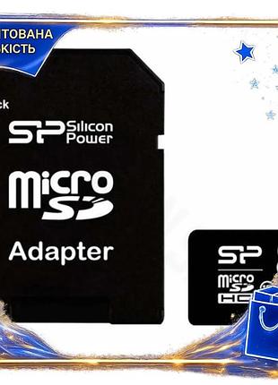 Dm карта пам'яті microsdhc специфікація 2.2 8гб silicon power class 10 sd адаптер до 40мб/с флешка для spe|lz