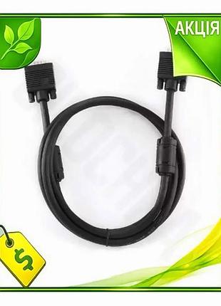 Ve кабель vga 1,8 м new version black для підключення комп'ютера до монітора відеокабель для передачі n6w_ver