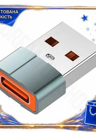Dm переходник type-c(f) usb спецификация 2.2 2.0(m) grey colorway адаптер для зарядки и передачи данны spe|lz