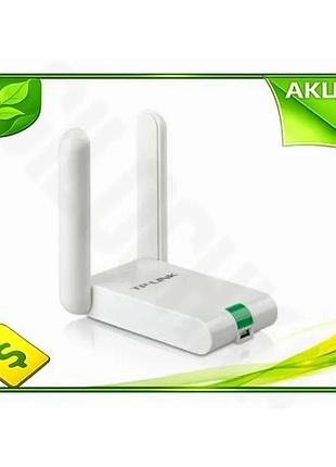 Ve сетевой адаптер usb tp-link new version wi-fi 4 до 300 мбит/с с двумя антеннами для компьютера бесп n6w_ver