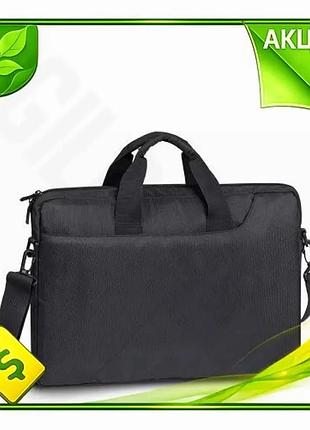 Ve сумка для ноутбука 15.6 new version rivacase чорна легка для подорожей з потовщеними стінками для з n6w_ver