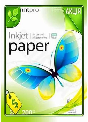 Ve фотопапір printpro глянсовий a4 new version 200 г/м2 20 арк папір для друку фото та зображень n6w_ver