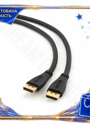 Dm кабель displayport m-m специфікація 2.2 1.8 м cablexpert чорний для підключення монітора до пк віде spe|lz