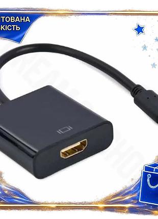 Dm перехідник type-c на специфікація 2.2 hdmi cablexpert 15 см для телевізора монітора 4k 60 гц адапте spe|lz
