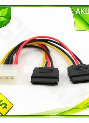 Ve перехідник живлення molex 2 new version x sata 15 см cablexpert для ssd hdd адаптер живлення для жо n6w_ver