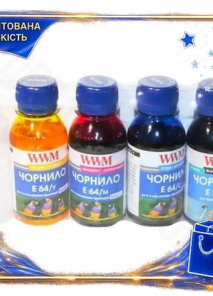 Dm комплект чорнил wwm специфікація 2.2 для epson 4 кольори водорозчинні 400 мл чорнило для принтера з spe|lz