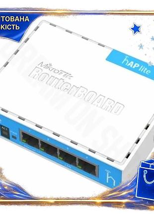 Dm роутер mikrotik hap специфікація 2.2 lite бездротовий маршрутизатор 4 порти lan 10/100mb для дому і spe|lz