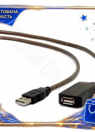 Dm кабель usb 2.0 специфікація 2.2 am - usb af 5 м чорний cablexpert подовжувач для комп'ютера активни spe|lz