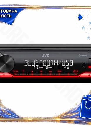 Dm автомагнітола jvc usb специфікація 2.2 bluetooth 1 din для автомобіля з підсвічуванням червоним муз spe|lz