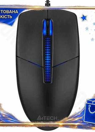 Dm миша a4tech дротова специфікація 2.2 оптична usb чорна з синім підсвічуванням 1200 dpi для комп'юте spe|lz