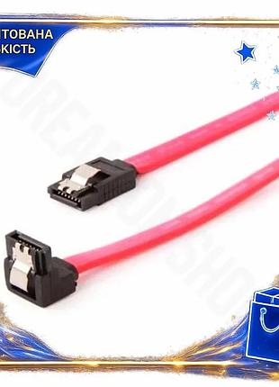 Dm кабель sata cablexpert специфікація 2.2 50 см червоний кутовий роз'єм з засувками для підключення ж spe|lz