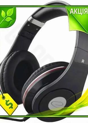 Ve наушники esperanza renell black new version 3,5 мм накладные для музыки и проволочных игр с мягкими n6w_ver