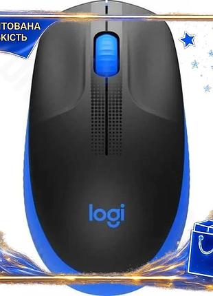 Dm миша logitech бездротова специфікація 2.2 оптична синя чорна 1000 dpi для комп'ютера та ноутбука з spe|lz