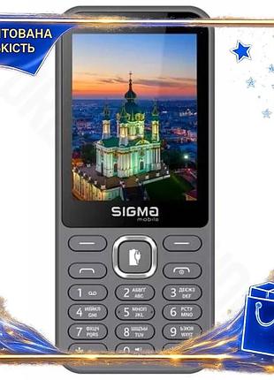 Dm мобільний телефон sigma специфікація 2.2 mobile кнопковий grey 2 mini-sim 2.8" дисплей usb type-c д spe|lz
