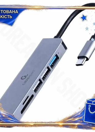 Dm хаб usb cablexpert спецификация 2.2 6-в-1 серый type-c 3.1 адаптер для ноутбука с hdmi 4k usb 3.1 к spe|lz