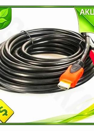 Ve кабель hdmi 10 м new version чорний patron v1.4 для підключення телевізора монітора відеопроектора n6w_ver