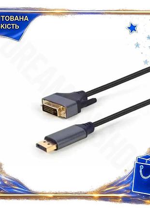 Dm кабель displayport до специфікація 2.2 dvi-d 1.8 м чорний cablexpert для підключення монітора відео spe|lz