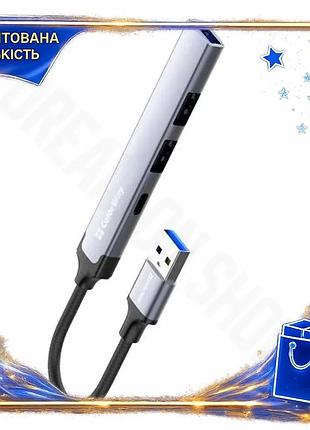 Dm хаб usb colorway специфікація 2.2 4-в-1 сірий usb 3.0 type-c 2.0 для комп'ютера ноутбука підключенн spe|lz