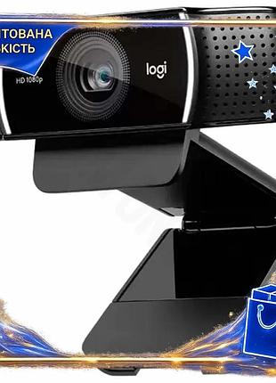 Dm вебкамера logitech c922 специфікація 2.2 pro stream black 1080p 30 fps для стрімінгу з автофокусом spe|lz