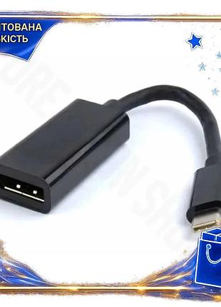 Dm переходник type-c на спецификация 2.2 displayport cablexpert черный 15 см адаптер для подключения м spe|lz
