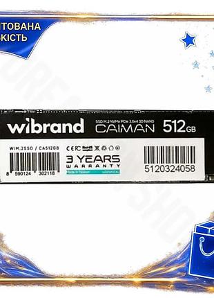 Dm твердотельный накопитель ssd спецификация 2.2 512гб wibrand caiman pci-e 3.0 x4 m.2 2280 для компью spe|lz