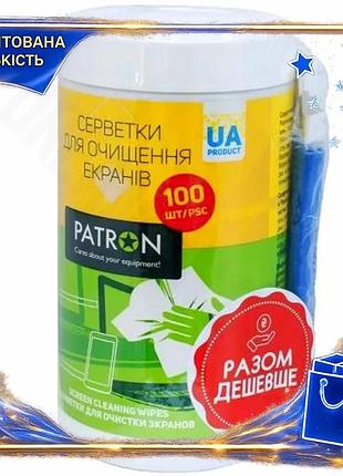 Dm набор для чистки спецификация 2.2 экранов patron салфетки 100 шт микрофибра 20x20 см spe|lz