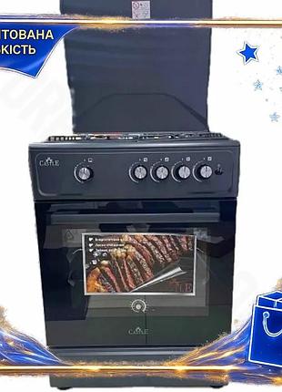 Dm плита газовая castle спецификация 2.2 cg-60h graphite 4 конфорки с газовой духовкой таймер подсветк spe|lz