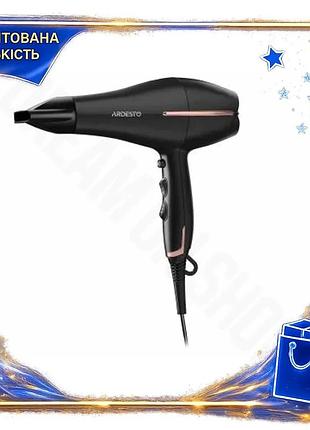 Dm фен ardesto 2200w специфікація 2.2 чорний для волосся з дифузором і функцією cool shot потужний при spe|lz