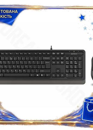 Dm комплект клавіатура і специфікація 2.2 миша a4tech fstyler usb мембранна дротова чорна сірий мульти spe|lz