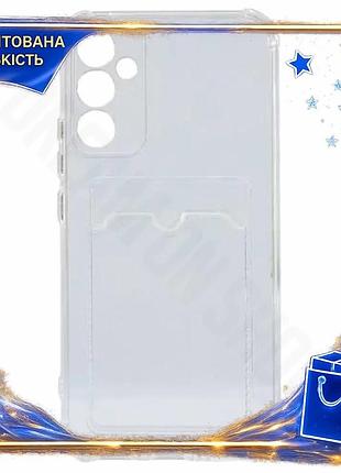 Dm силіконова накладка для специфікація 2.2 смартфона samsung a34 5g прозора з кишенею чохол для мобіл spe|lz