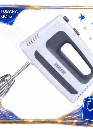 Dm міксер edler 200w специфікація 2.2 ручний 5 швидкостей для приготування тіста та кремів вінчик гачк spe|lz
