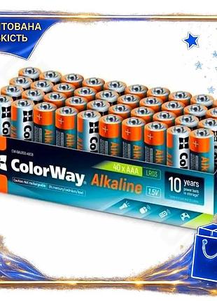 Dm батарейка aaa щелочная спецификация 2.2 colorway alkaline power 40 шт 1.5v для электроники источник spe|lz