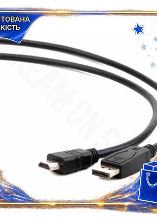 Dm кабель displayport до специфікація 2.2 hdmi 3 м чорний cablexpert перехідник для відео та аудіо сиг spe|lz