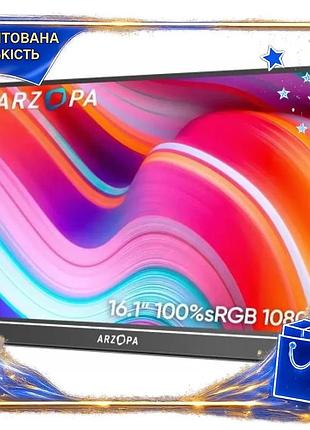 Dm монитор 16.1" arzopa спецификация 2.2 черный портативный дисплей 2560x1600 144 гц для компьютера иг spe|lz